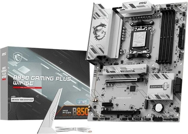 Pllakë amë, MSI, B850 GAMING PLUS WIFI6E, AMD B850, Socket AM5, 4x DDR5, ATX, Wi‑Fi 6E