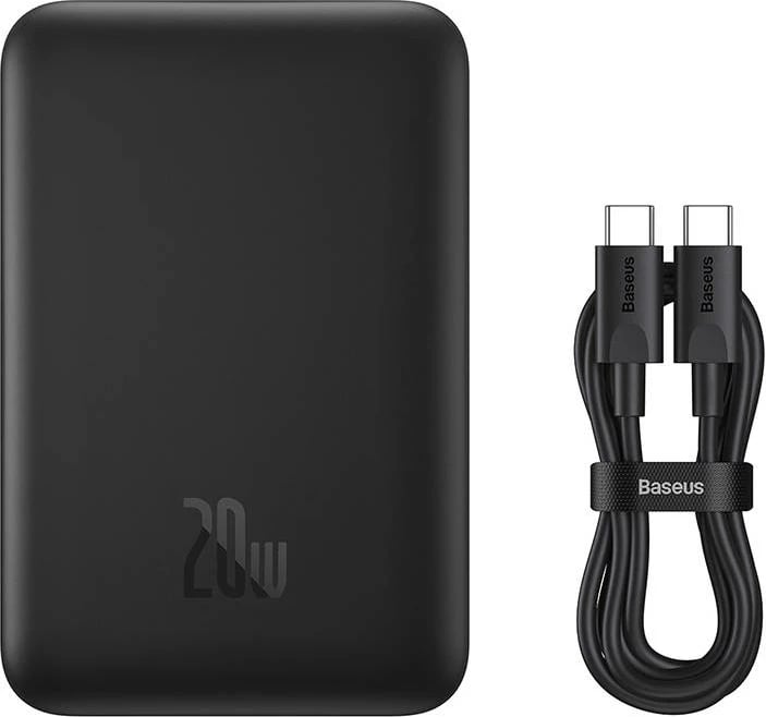 Powerbank Baseus Magnetic Mini 10000mAh, 20W, MagSafe, e zezë Powerbank Baseus Magnetic Mini 10000mAh, 20W, MagSafe, e zezë