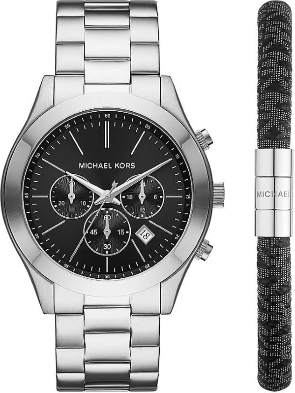 Orë dore MICHAEL KORS SLIM RUNWAY për meshkuj, argjendi