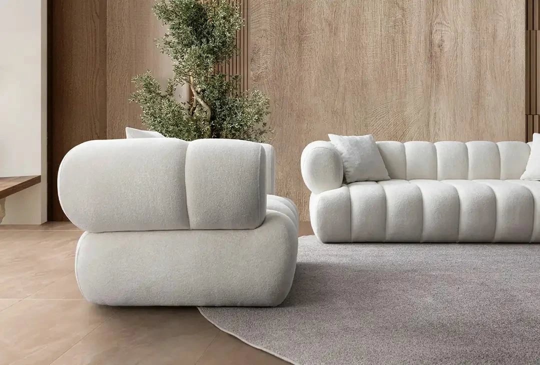 Karrige krahu Petra, Atelier del Sofa, e bardhë