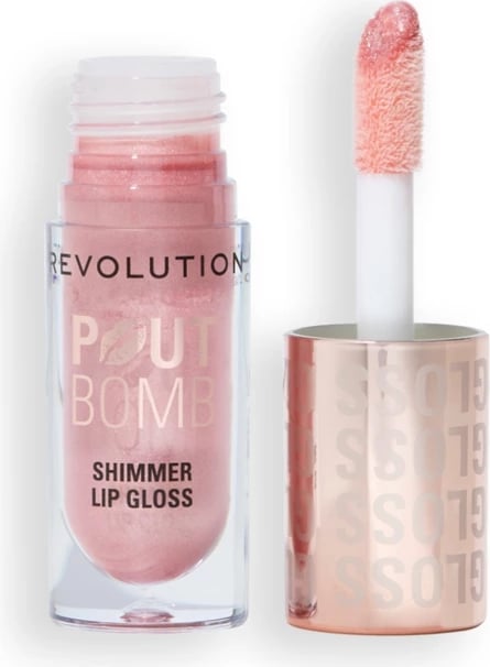 Revolution - Lip Gloss with Shimmer Pout Bomb - Shine Pink