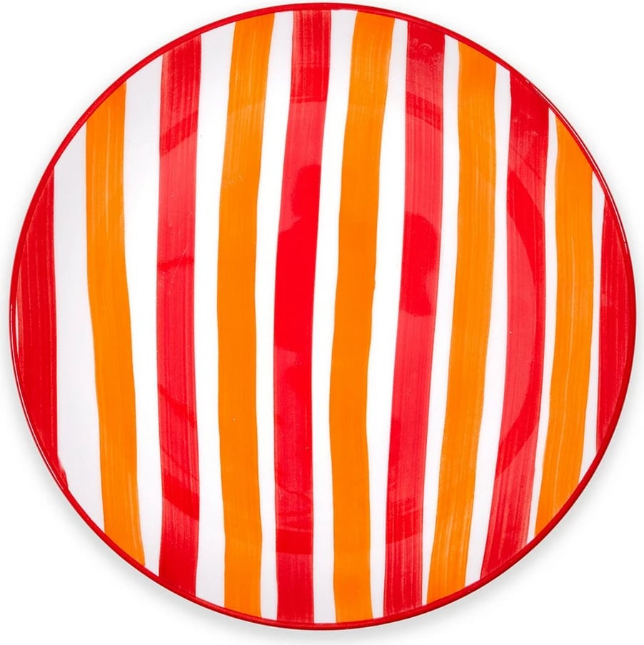 Set pjatash ëmbëlsirash qeramike (6 copë), Hermia, JOY0001, portokalli