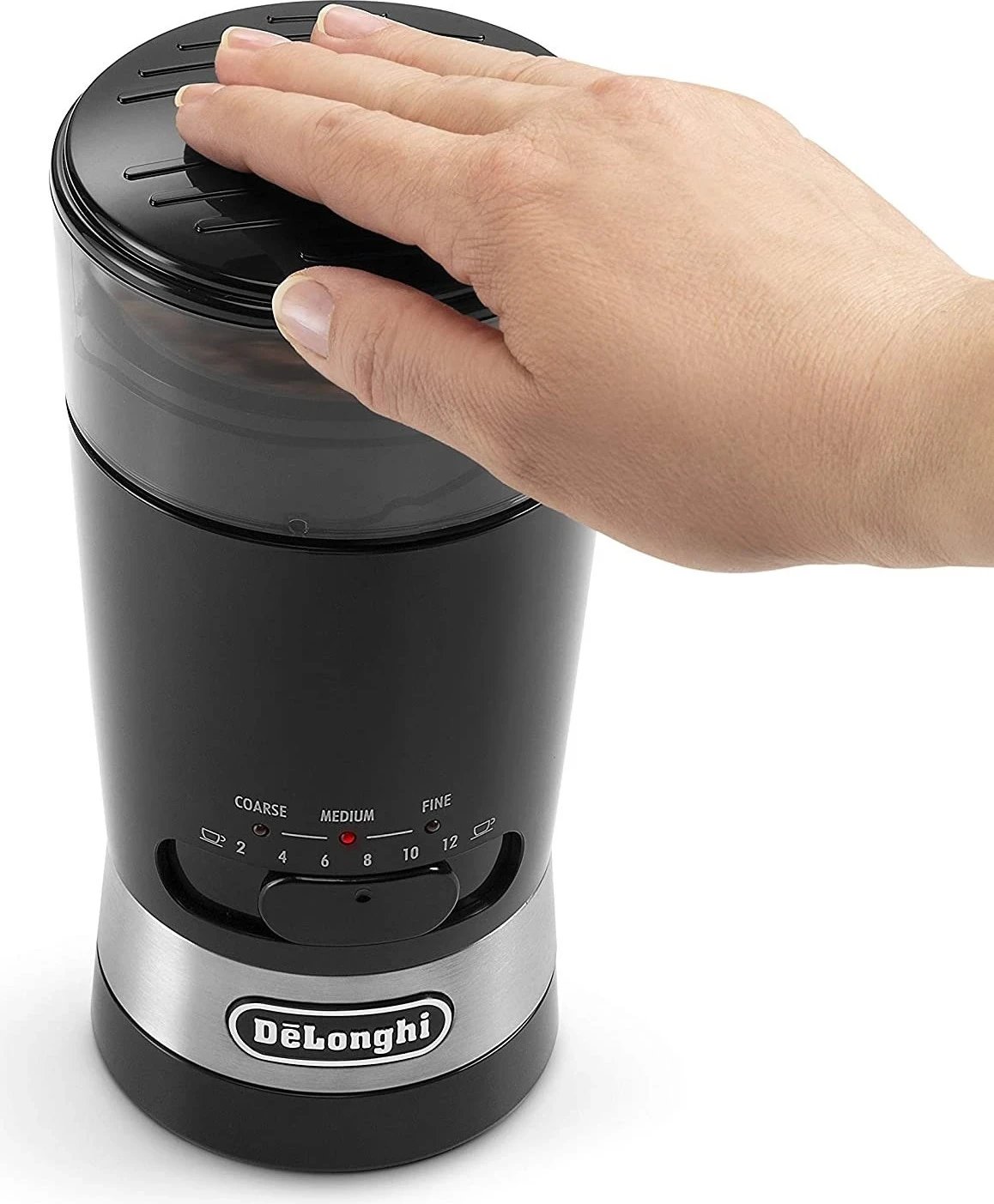 Bluajtës kafeje elektrik DeLonghi, i zi Bluajtës kafeje elektrik DeLonghi, i zi