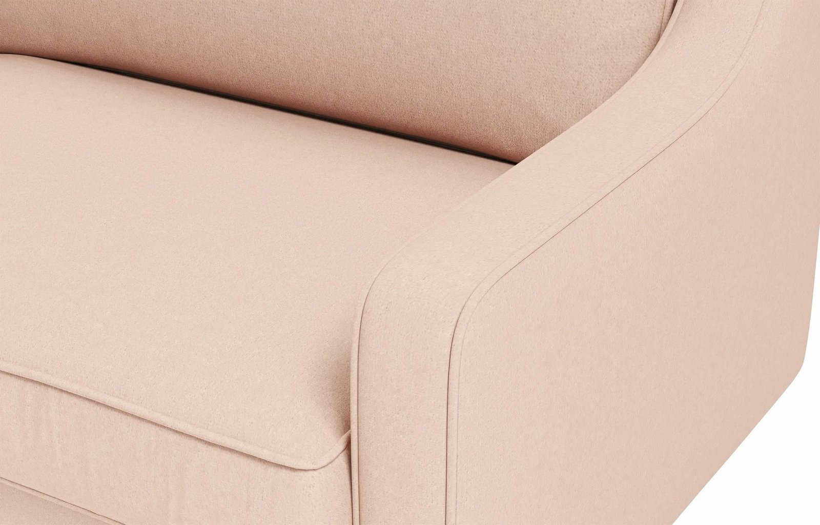 Karrige e madhe Robin, një vend, ngjyrë salmon, këmbë druri, Atelier del Sofa