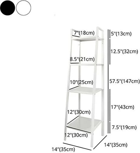 Raft librash NEXT Nextdeco 4-Shelf, H147x60x35cm, E zezë