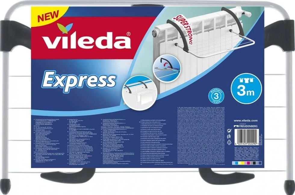 Tharëse rrobash Vileda Express Balcony/Heater 157334, e zezë/e bardhë