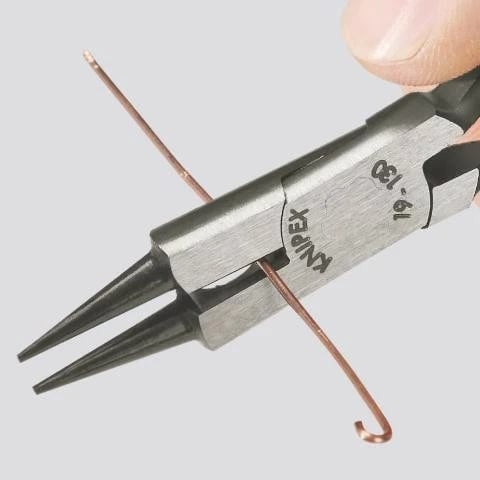 Pincerë Knipex Rundzange me dorezë plastike, 12mm, krom-vanadium, e kuqe