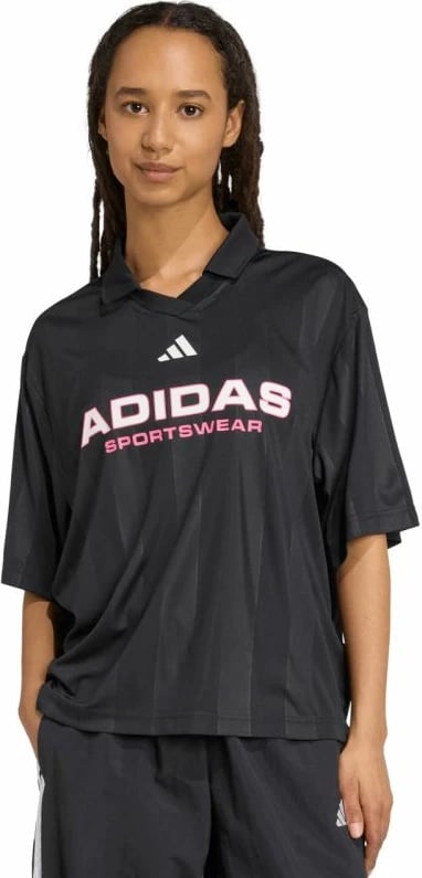 Maicë polo për femra adidas, e zezë