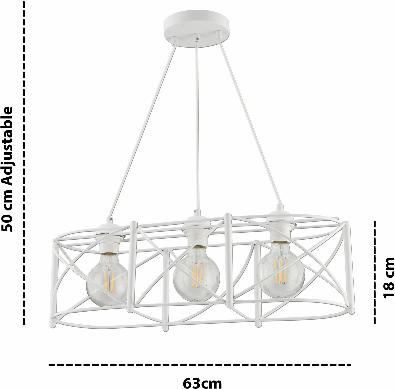 Llambë tavani Opviq Dratrio, e bardhë