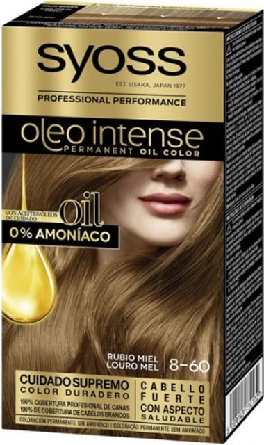Bojë për flokë SYOSS Oleo Intense 8-60 unisex Honey Blonde