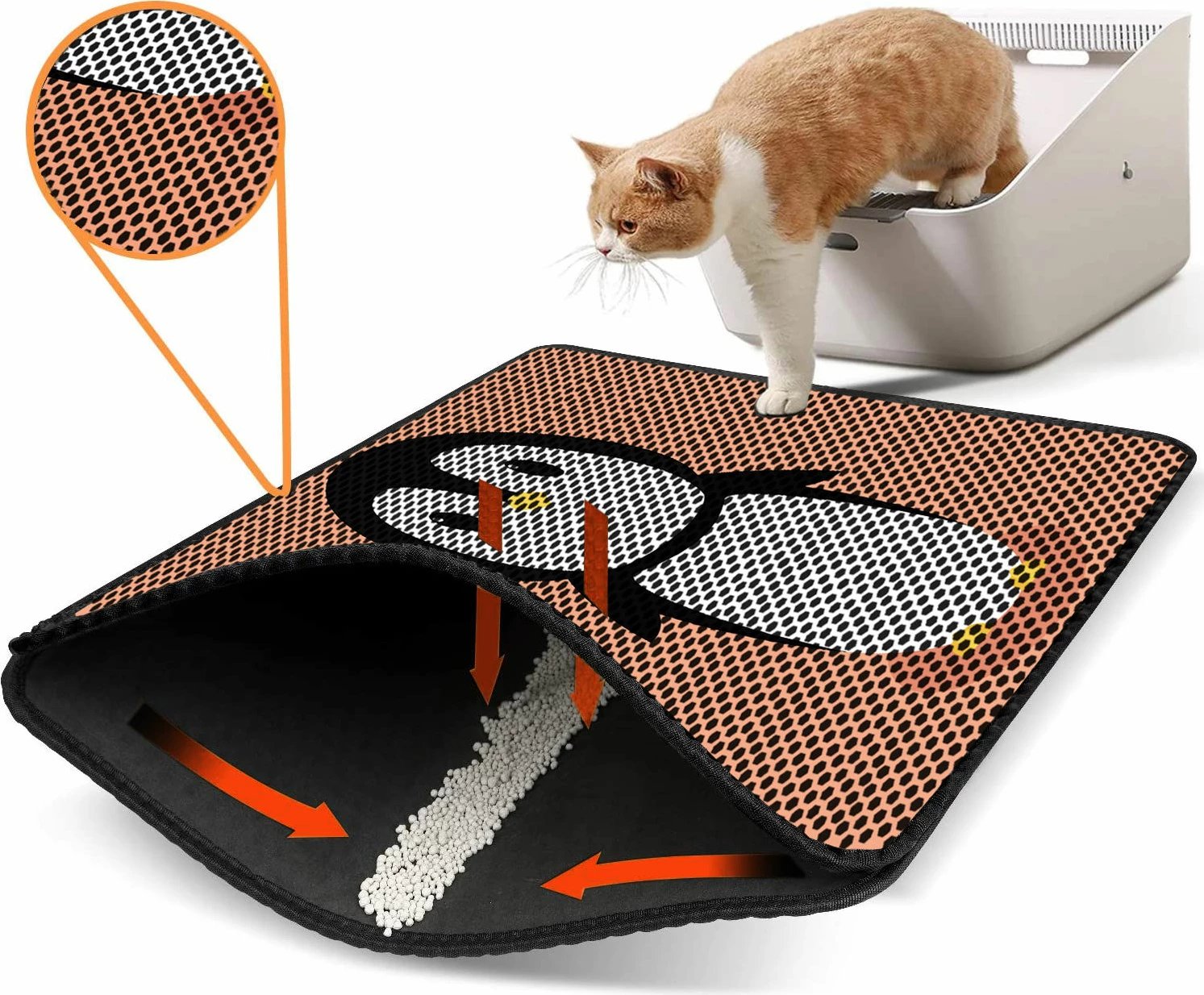 Tapet për rërë mace, shumëngjyrësh, Nrszn0075