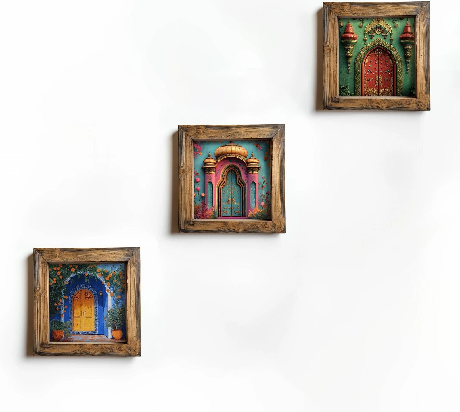 Pikturë dekorative me kornizë MDF (3 copë), Wallity, UKZM072