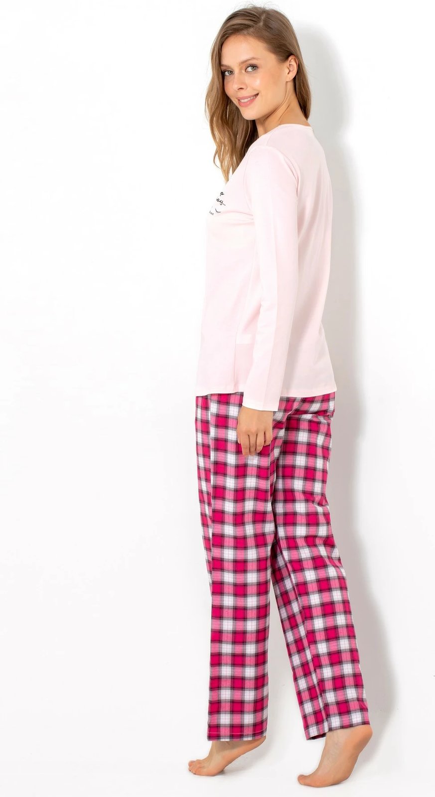 Set pizhamash për gra, Jumeon, 002-000535, ngjyrë pluhur