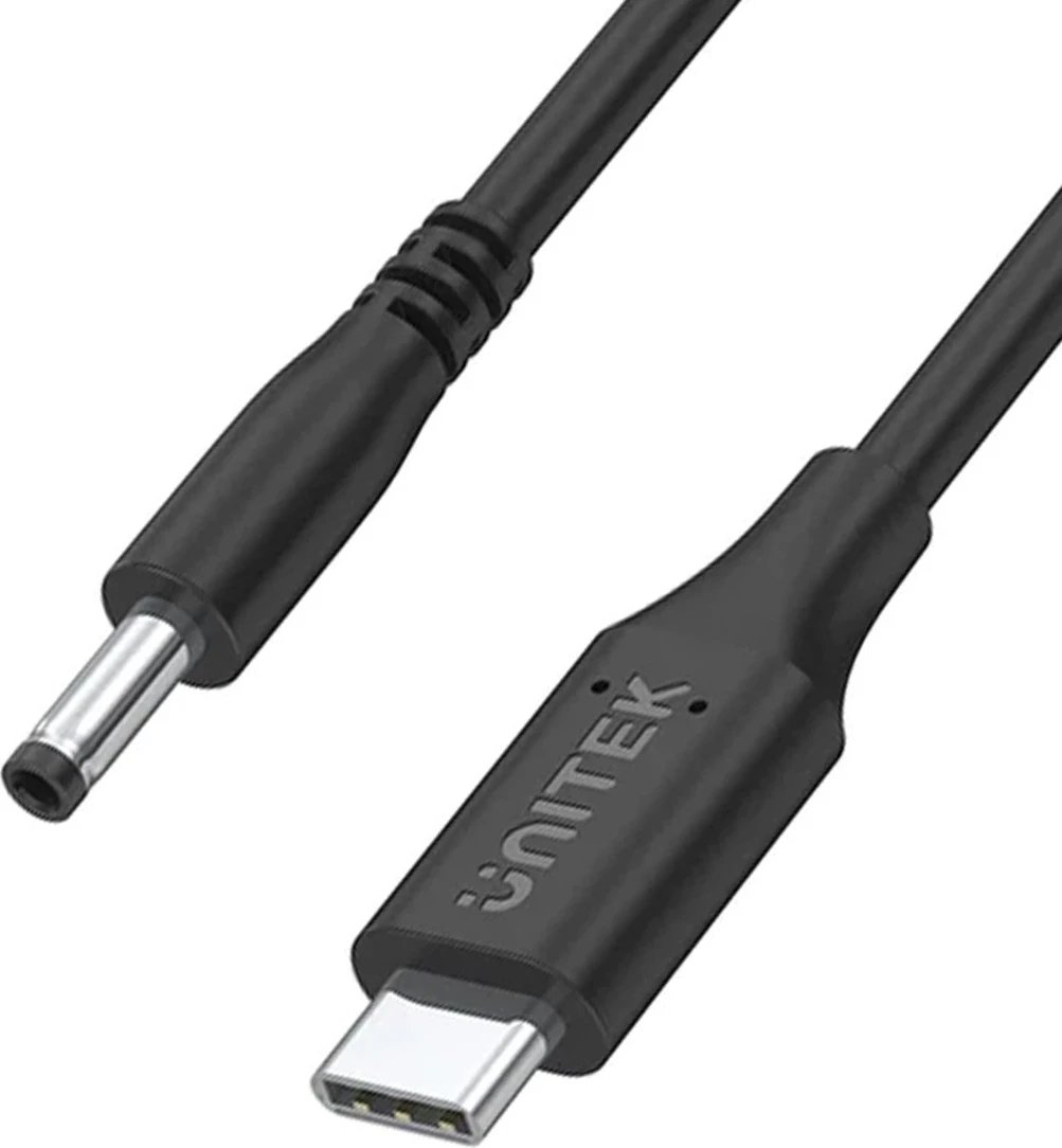 Kablli i Energjisë për Lenovo Unitek, 65W USB-C - DC4,0mm, ngjyrë e zezë