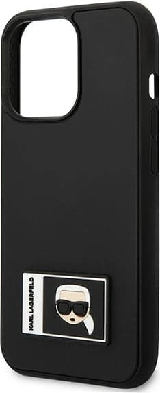 Mbështjellës Karl Lagerfeld KLHCP13L3DKPK për iPhone 13/13 Pro 6.1", Ikonik Patch, i zi