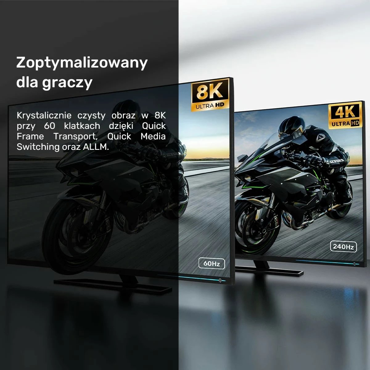 Kabllo HDMI Unitek HDMI 2.1 LUX 1.5m, 8K, zezë-gri