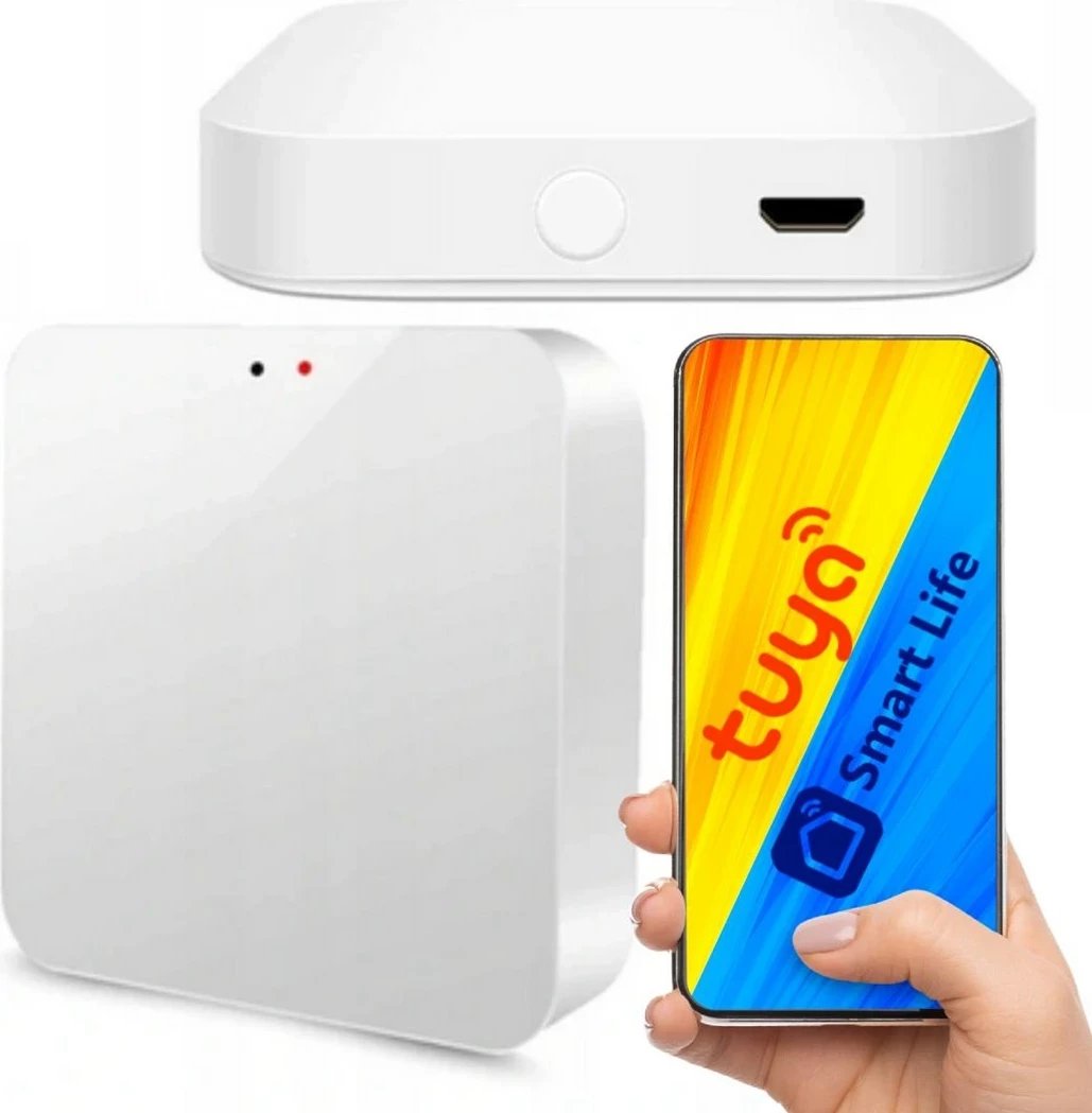 Gateway ZigBee 3.0 + Bluetooth WIFI TUYA SMART, Bardhë