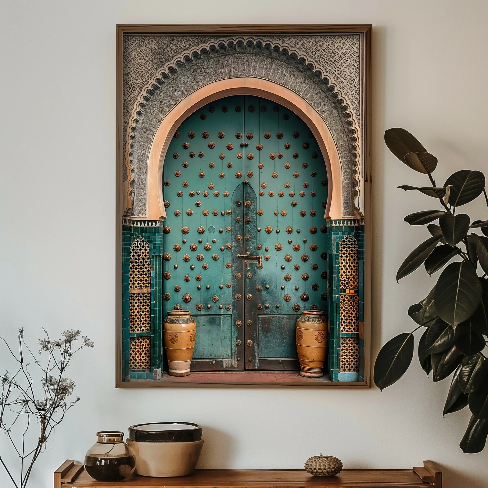 Pikturë dekorative me kornizë MDF, shumëngjyrëshe, GE128-L