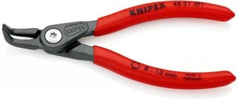 Knipex circlip klesta 48 21 J01, 130mm, krom-vanadium, dorezë plastike, e kuqe