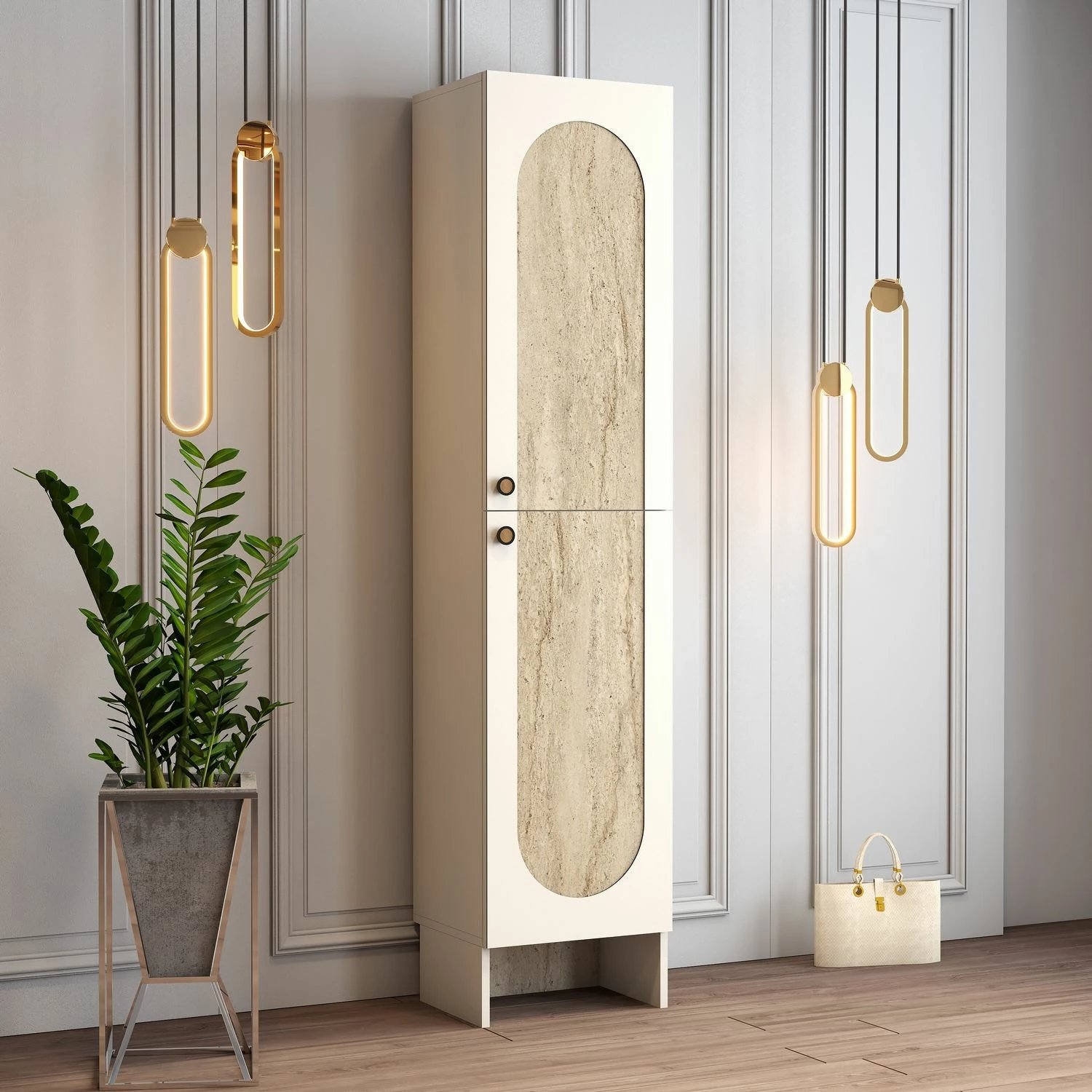 Stendë për korridor Skye Decor, Palermo L, krem-travertin