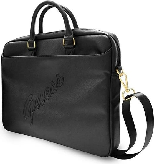 Çantë laptopi Guess Saffiano GUCB15PUSASBK, 16 inç, e zezë Çantë laptopi Guess Saffiano GUCB15PUSASBK, 16 inç, e zezë