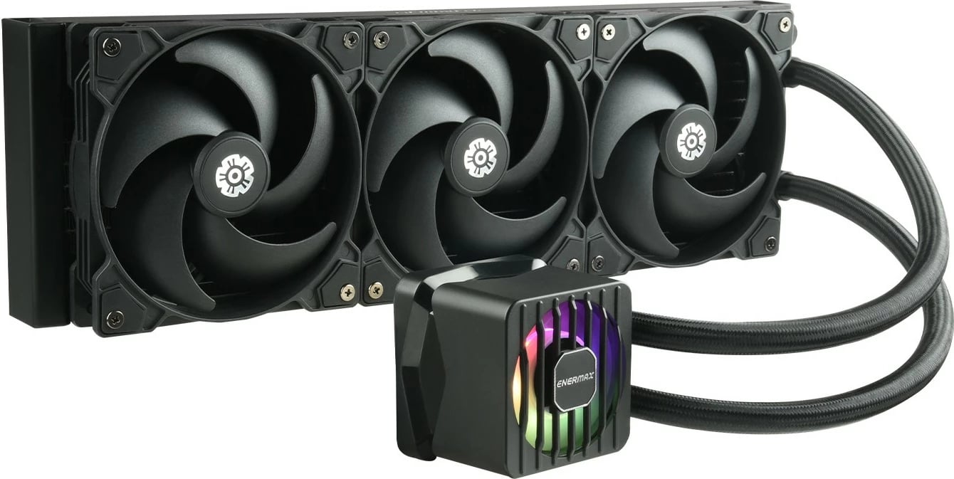 Ftohës uji Enermax LIQMAXFLO SR ELC-LMF360-SF, 360mm, LED, i zi