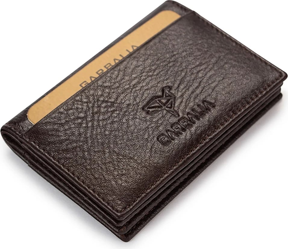 Portofol për burra, lëkurë natyrale, ngjyrë kafe, Zoozie Bags, Vera