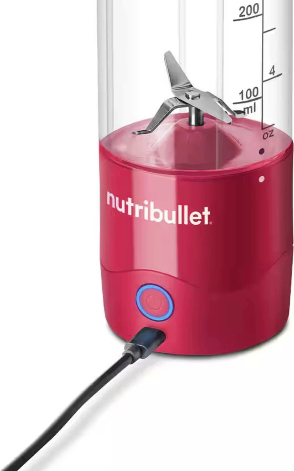 Blender portativ, NutriBullet, NBP003MA, 2000mAh 475ml, Magenta