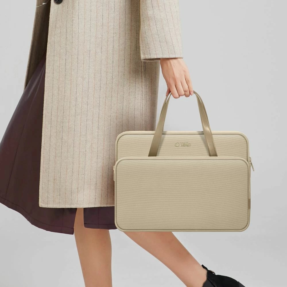 Mbështjellës laptopi Tech-Protect, 13-14 inç, Bezhe