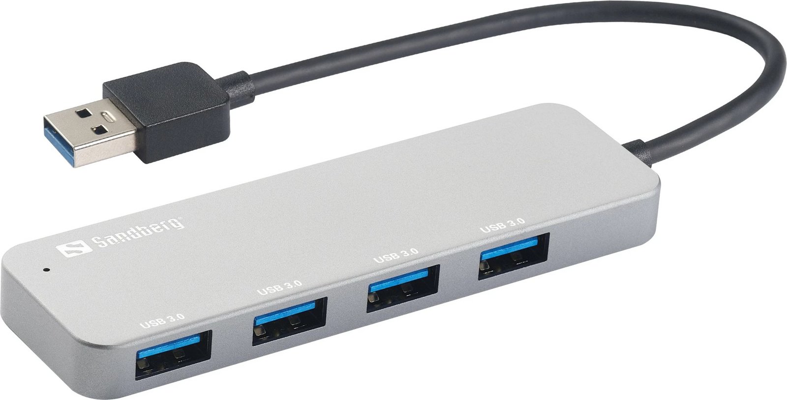 Hub USB Sandberg 3.0 4 porte, USB 3.2 Gen 1, 5000 Mbit/s, Argjendtë