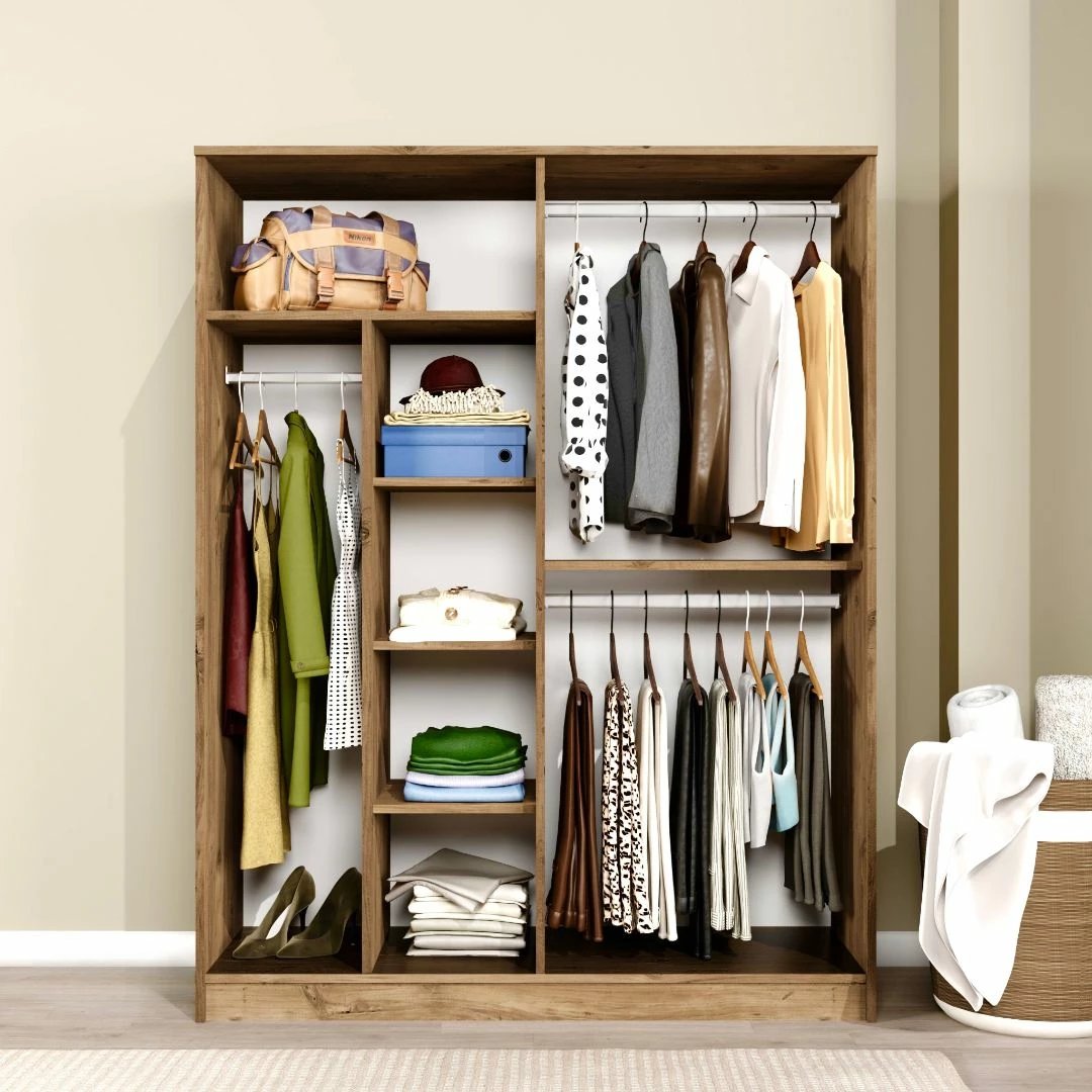 Dollap rrobash Skye Decor, ngjyrë Atlantic Pine, Kardelen 1600-114