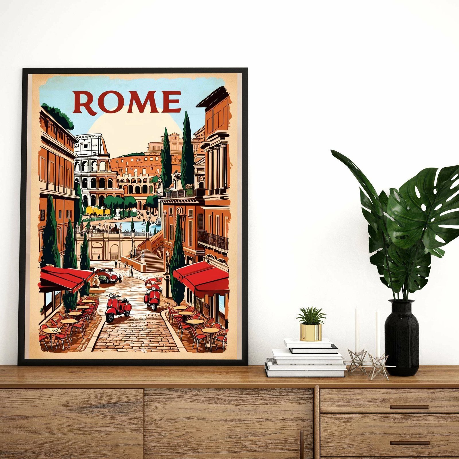 Pikturë dekorative me kornizë, MDF, shumëngjyrëshe, Wallity, Mp-00113, 21x30cm