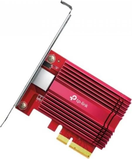 Kartë rrjeti, TP-Link, TX401, 10G Ethernet PCIe 3.0 x4, e kuqe