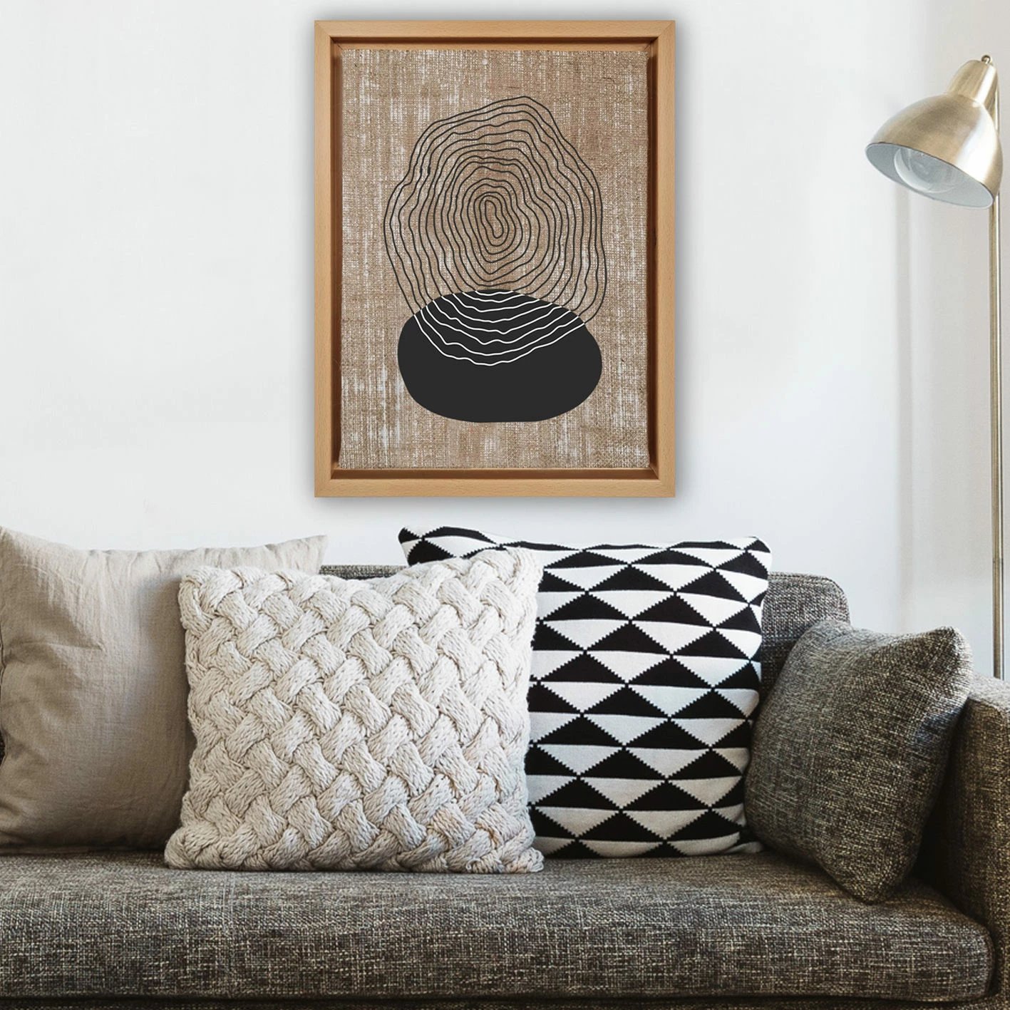 Pikturë dekorative në kanavacë, shumëngjyrëshe, Wallity, LNJ817956383433 - 96136, 96x136cm