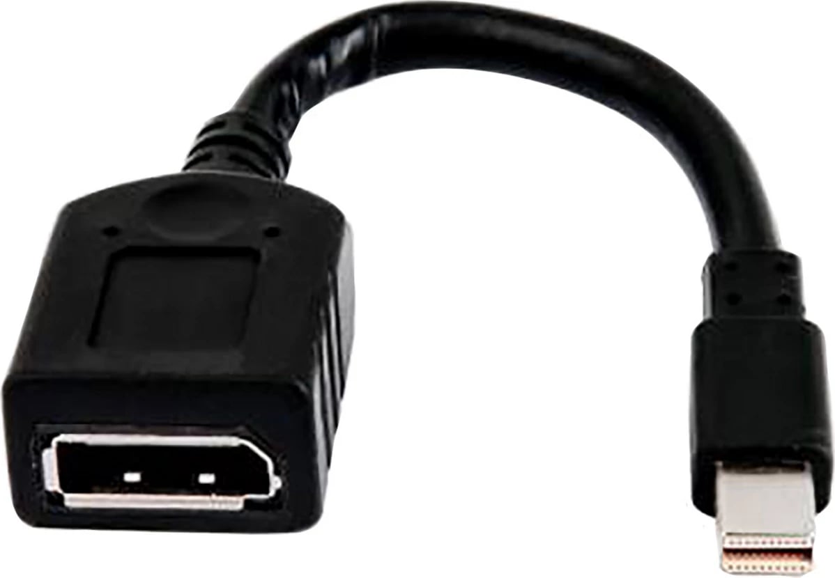 Adapter HP 2MY05AA DisplayPort në Mini DisplayPort, e zezë