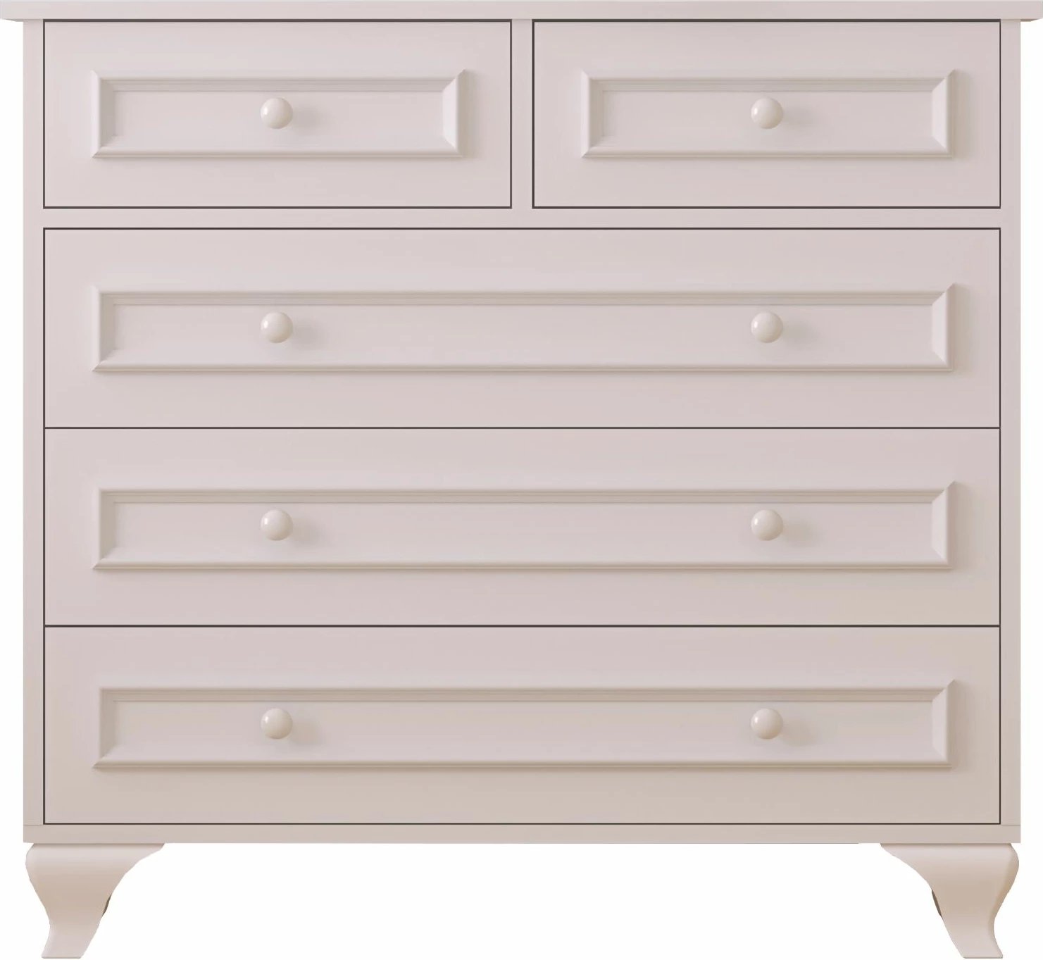 Komodë Skye Decor, ngjyrë e bardhë mat, Rb-186-06