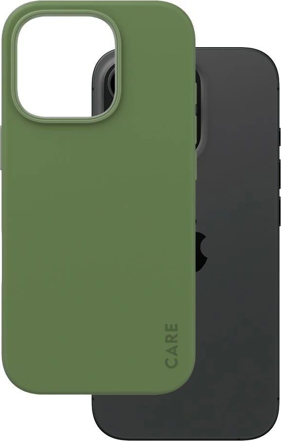 Mbështjellës PanzerGlass CARE Case MagSAFE për iPhone 16 Pro, e gjelbër