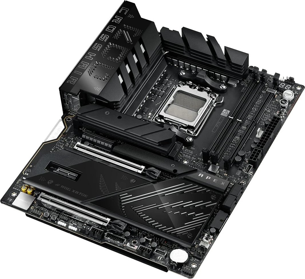 Pllakë amë ASUS ROG CROSSHAIR X870E APEX, Socket AM5, ATX, e zezë Pllakë amë ASUS ROG CROSSHAIR X870E APEX, Socket AM5, ATX, e zezë