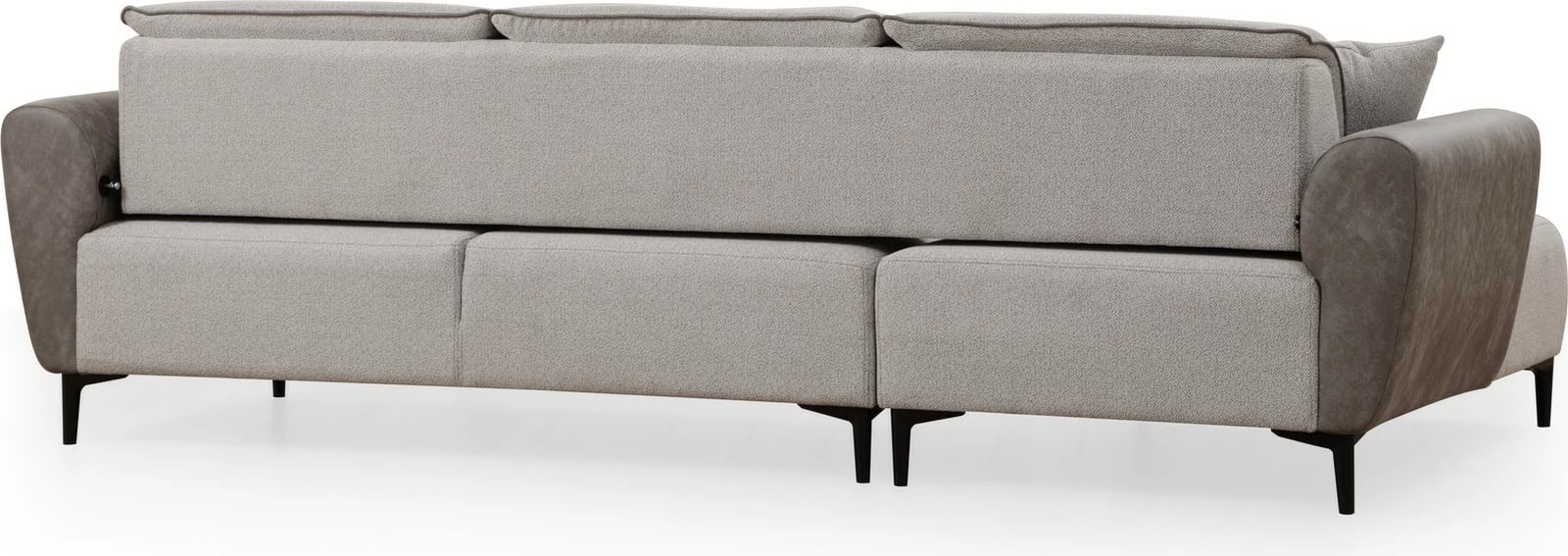 Kënd-sofë krevate Atelier del Sofa, aren majtas, ngjyrë gri