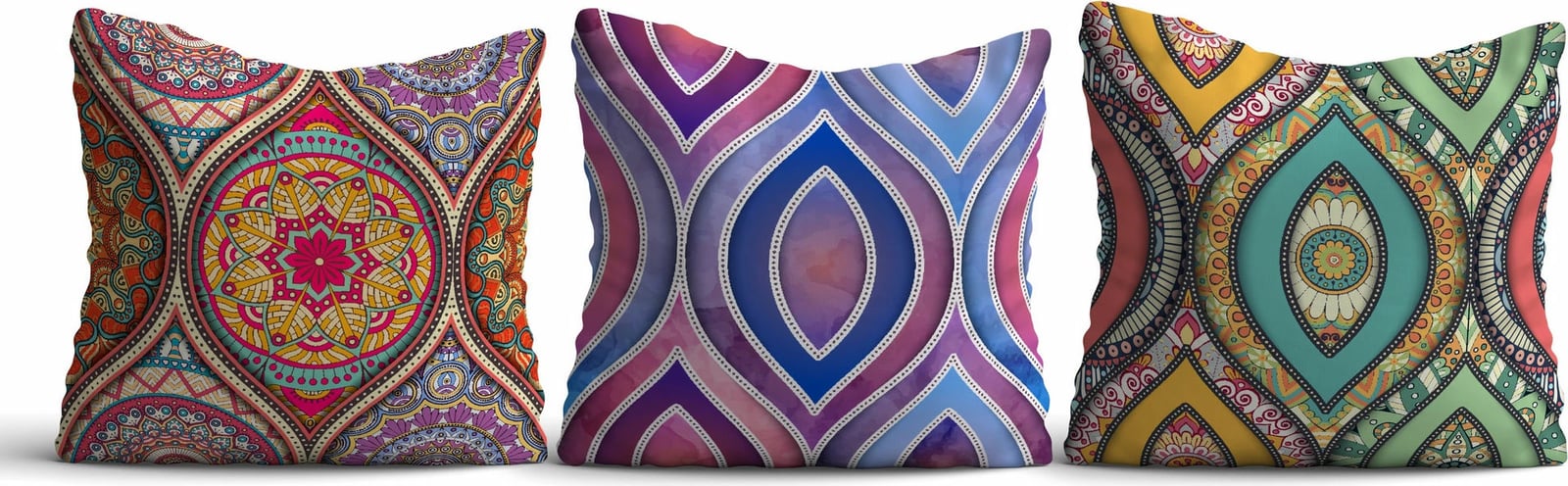 Set jastëkësh (3 copë), shumëngjyrësh, Evila Originals, HMI-KIR-111