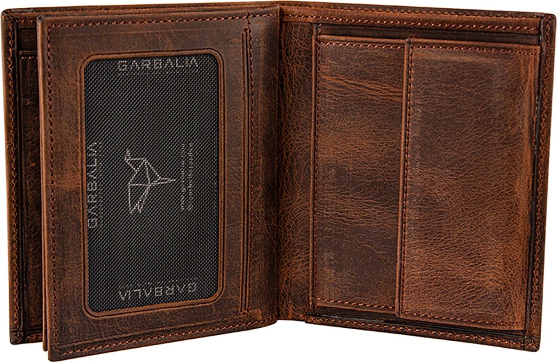 Portofol për burra, lëkurë origjinale, ngjyrë tan, Zoozie Bags, Reynosa Crazy