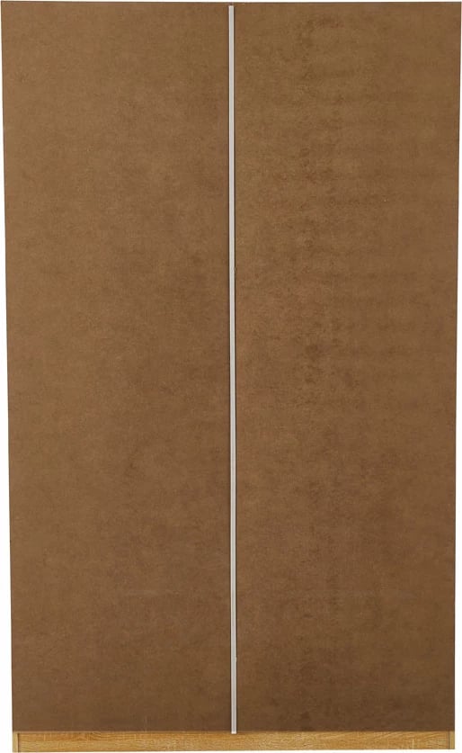 Dollap me 2 dyer, ngjyrë natyrale, 120x50x200 cm