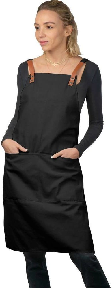 Përparëse Barista - Kamerier MACMA, Pambuk, H88x66x5cm, E Zezë