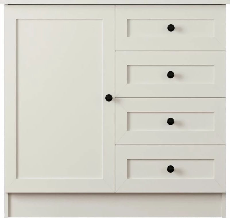 Komodë Skye Decor, ngjyrë e bardhë mat, Rb-168-04-002