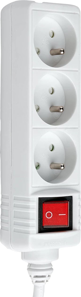 Prizë zgjatuese Hama Standard, 3 dalje, 1.5m, e bardhë Prizë zgjatuese Hama Standard, 3 dalje, 1.5m, e bardhë