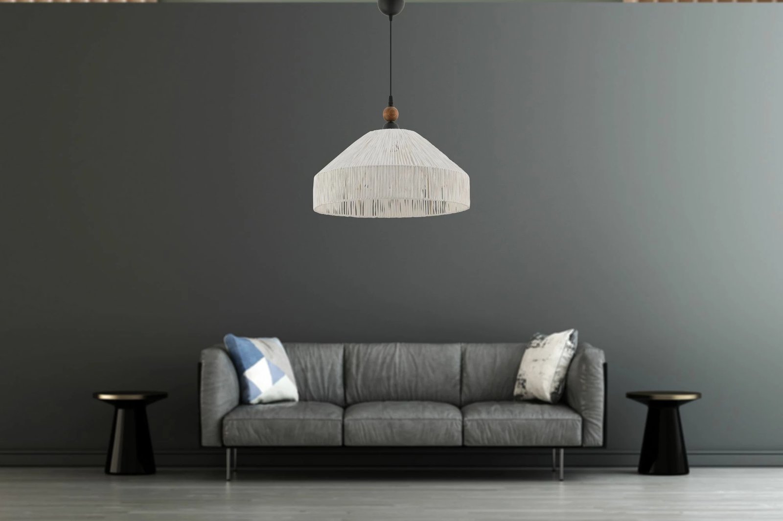 Llambë tavani Opviq, Tartan W, e bardhë, kafe