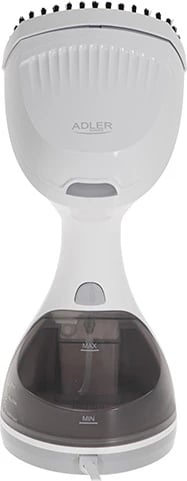 Hekur me avull rrobash, Adler, AD 5042, 1500W, 27 g/min, depozitë 280 ml, ngrohje 30s, kabllo 1.7 m, me furçë, e bardhë