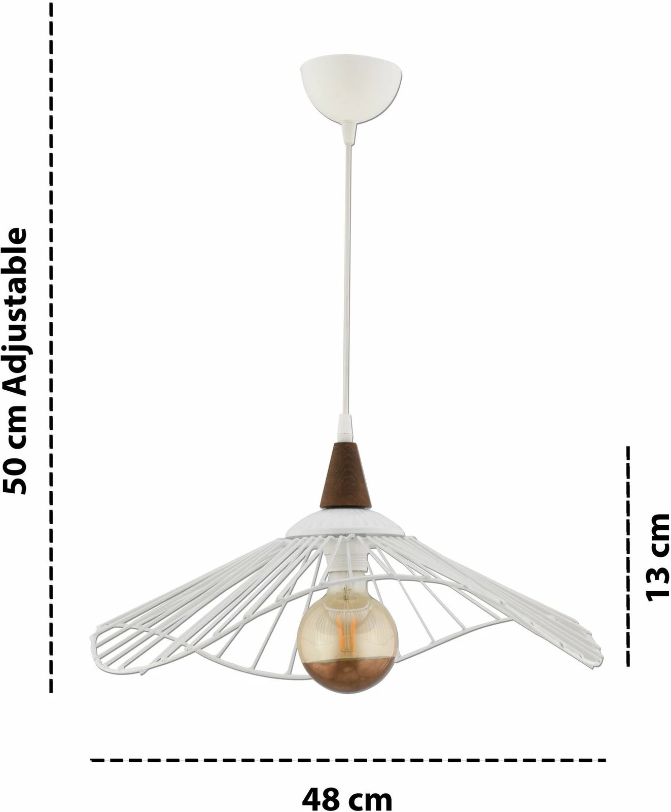 Llambë tavani Opviq, Vejce, e bardhë, kafe