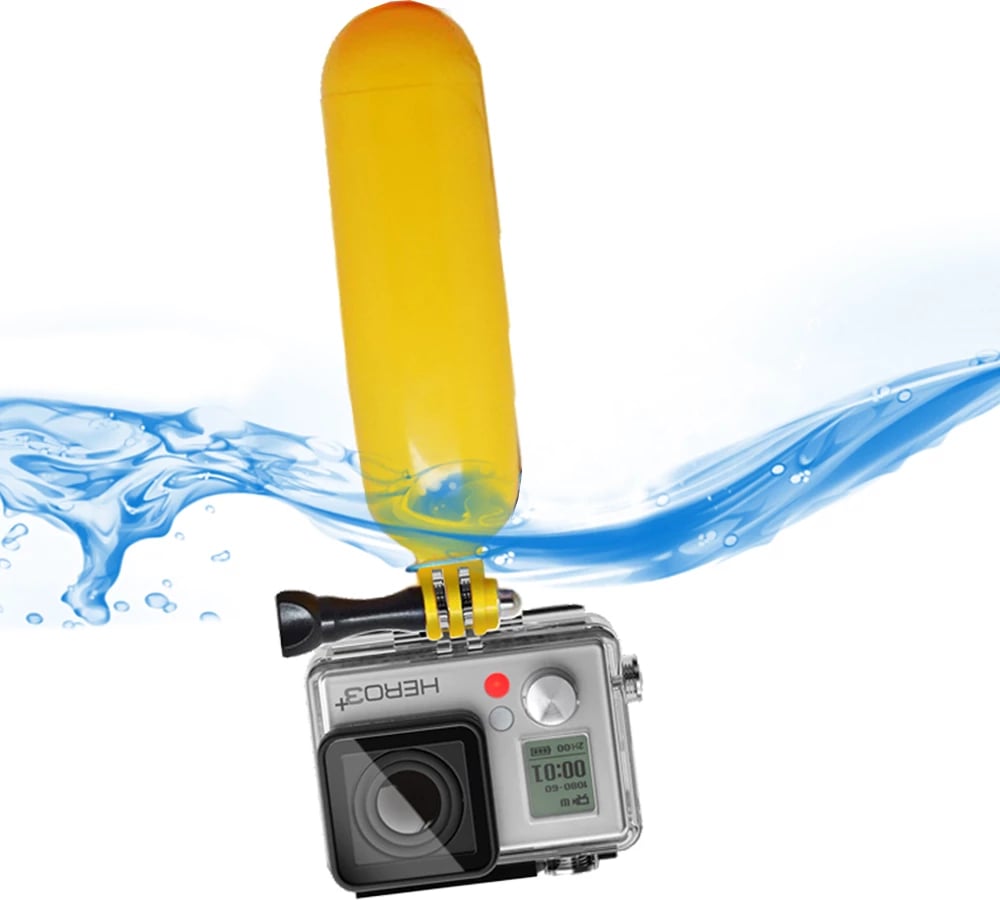 Dorezë lundruese për kamera sportive Hurtel, për GoPro/SJCAM, e verdhë