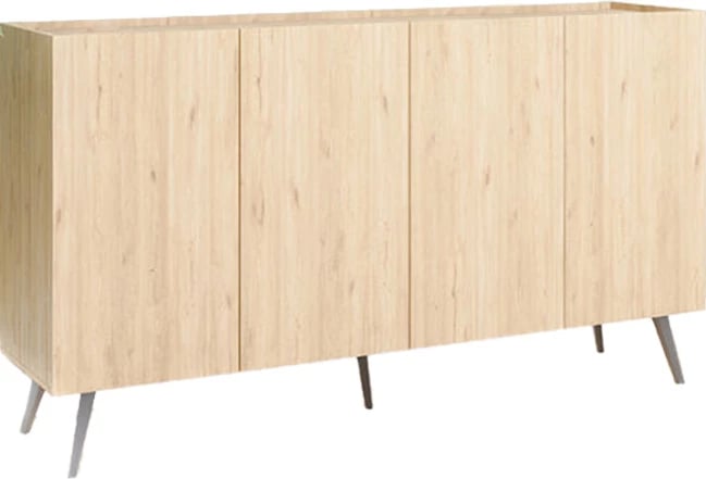 Komodë anësore, ngjyrë lisi, 180x43x100cm